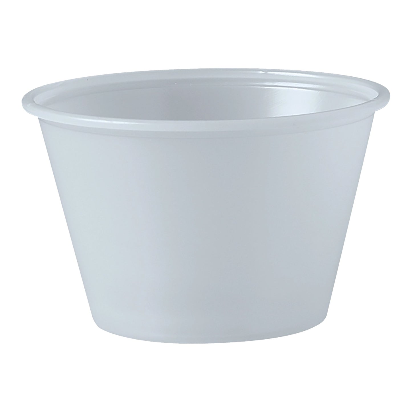CUP, PLAS SOUFFLE TRANSLCNT 4OZ (250/SL 10SL/CS)