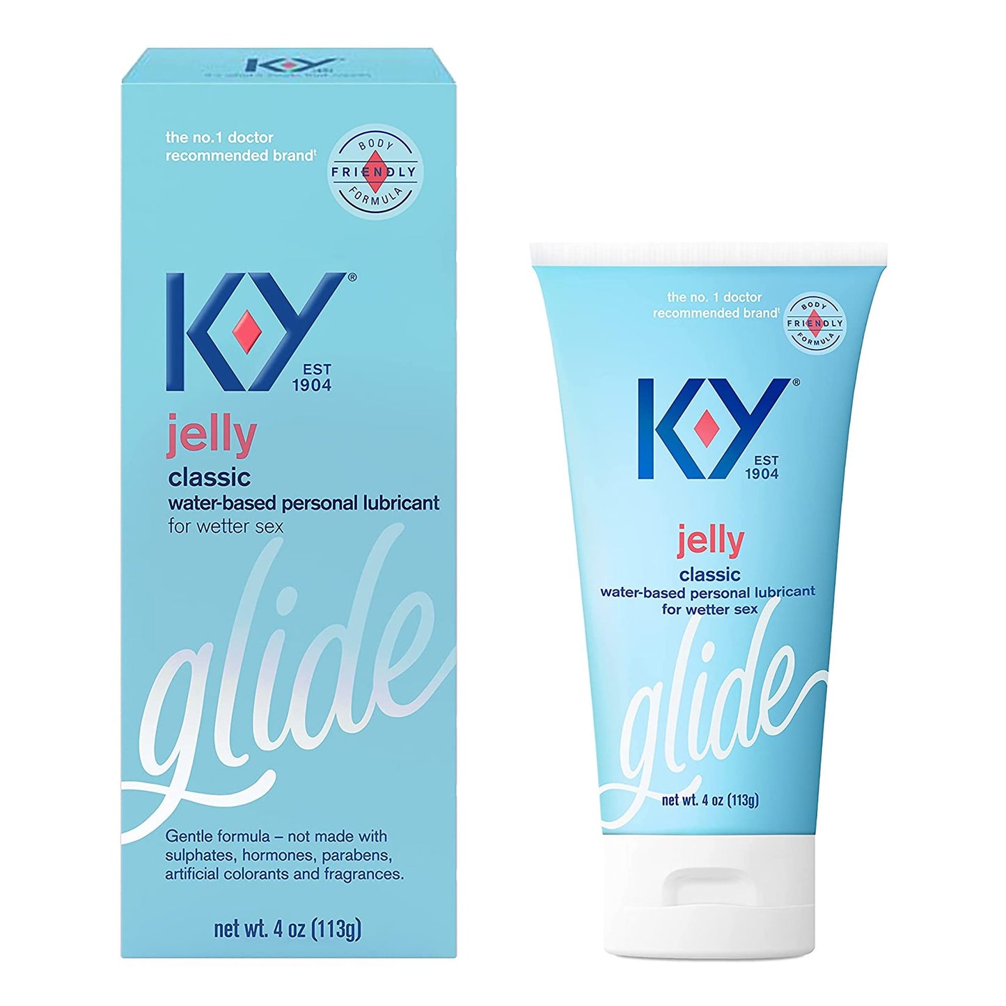 LUBRICATING JELLY, K-Y 4OZ TUBE