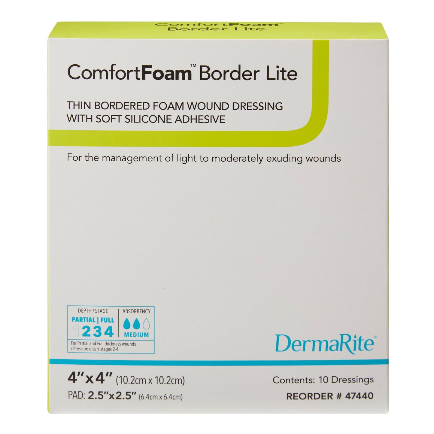 DRESSING, COMFORT FM BRDR LITE4X4 (10EA/BX)