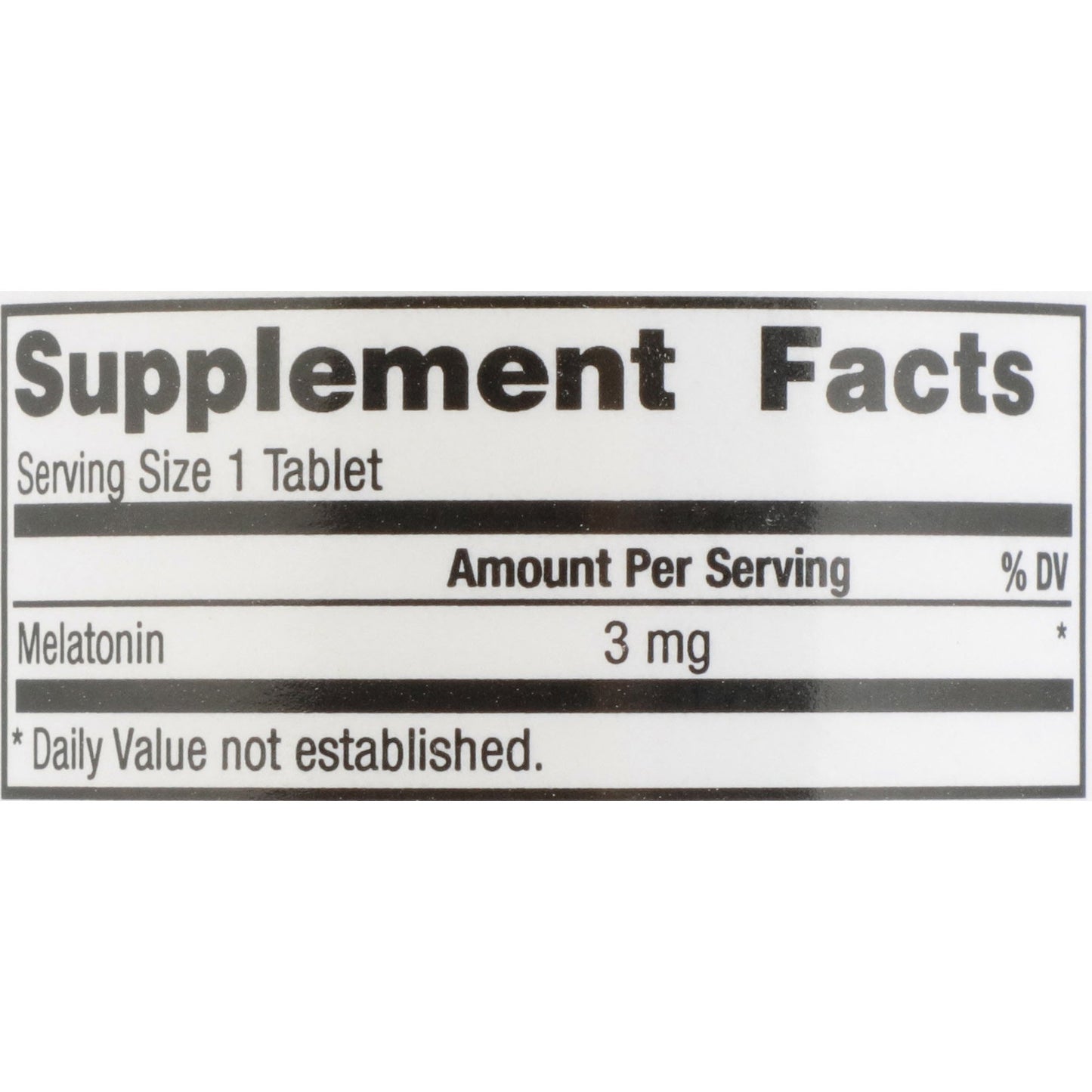 MELATONIN, TAB 3MG (60/BT 12BT/CS)