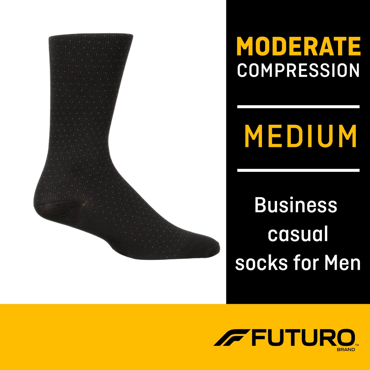 SOCKS, COMPRESSION CASUAL BUSINESS MEN MED (12/CS)