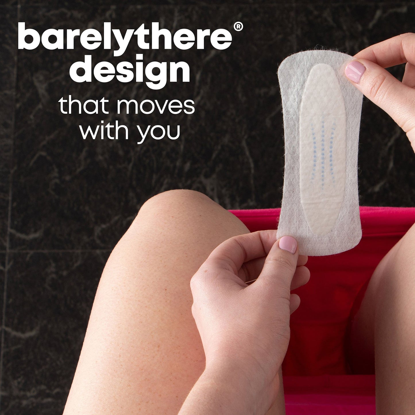 LINER, PANTY KOTEX U BARELY THERE WRAPPED (50/BX)