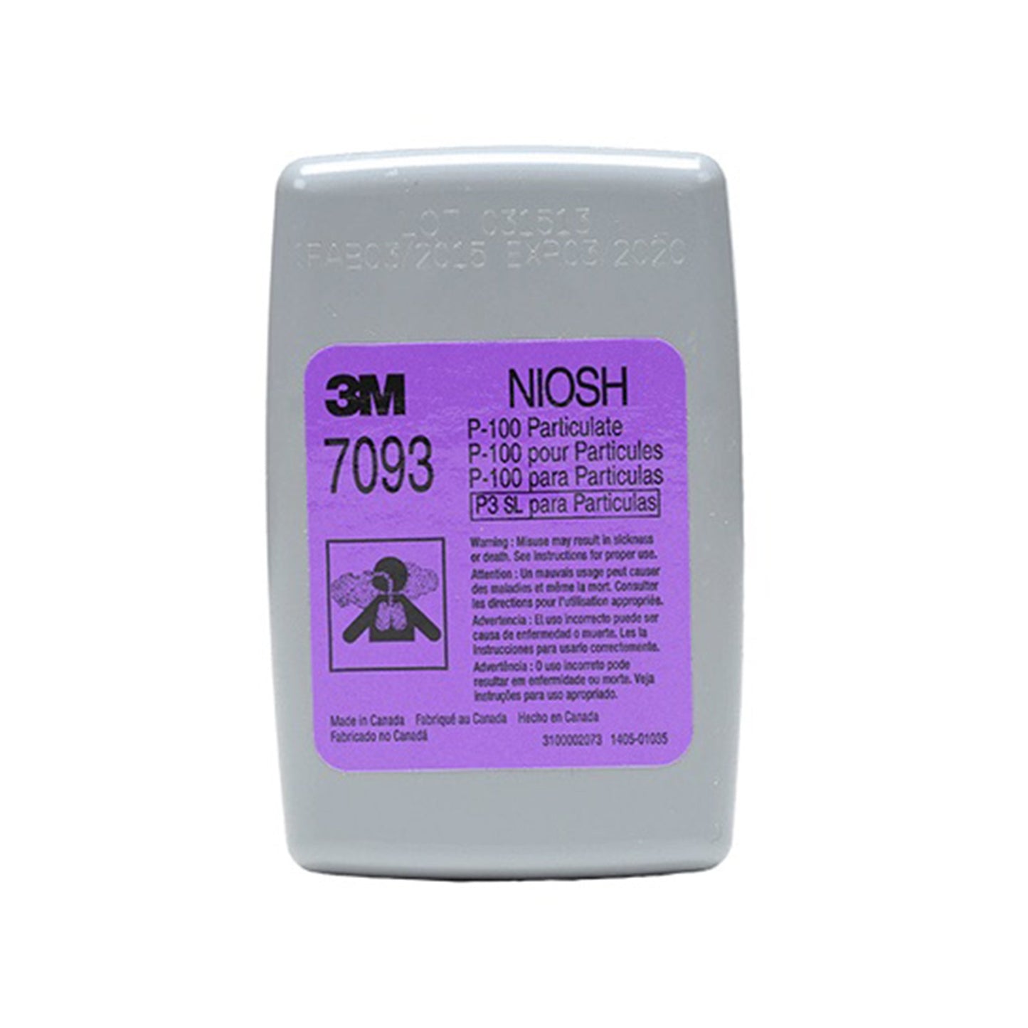 FILTER, PARTICULATE P100 (60/CS)