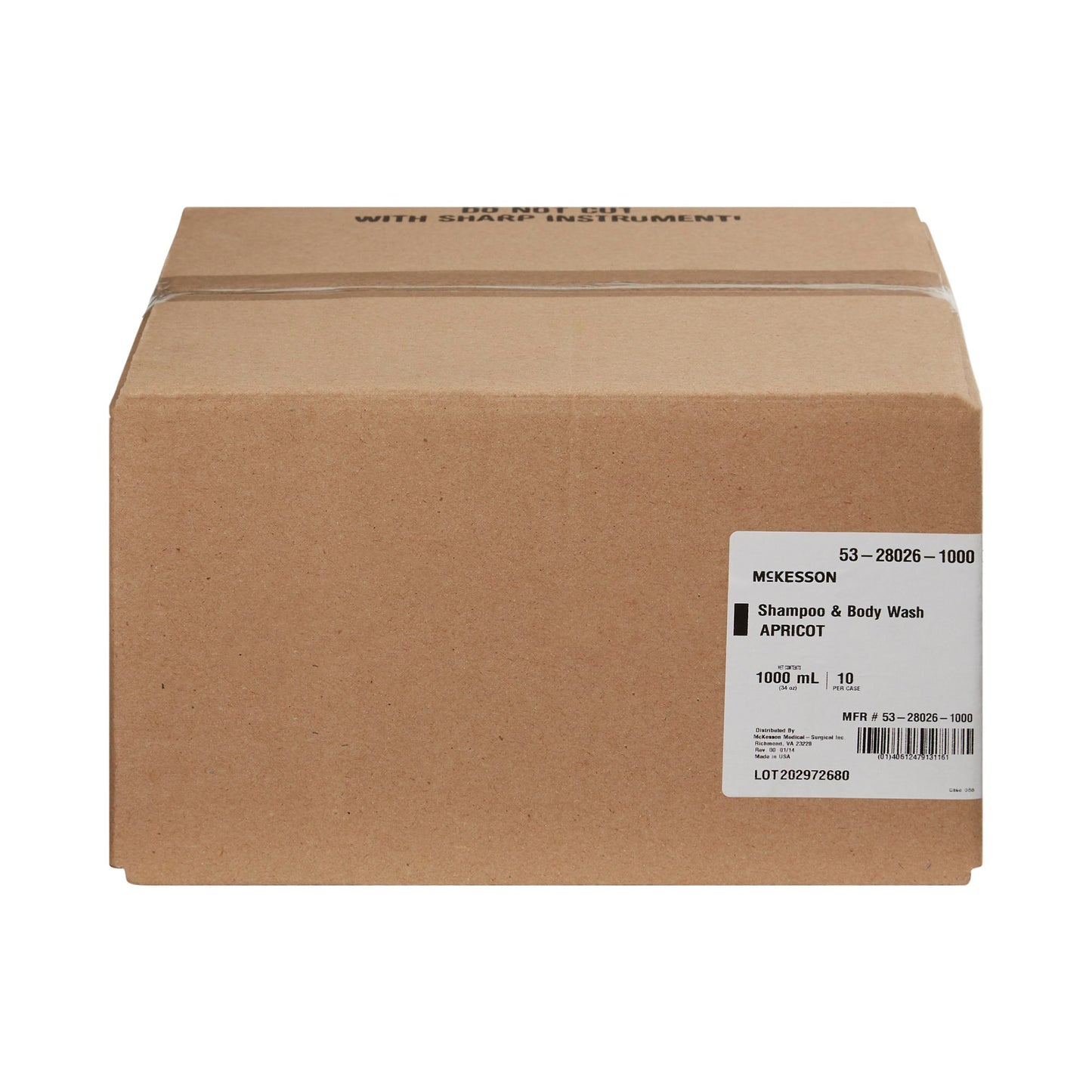 SHAMPOO, HAIR/BODY APRICOT DISC 1000ML (10/CS)