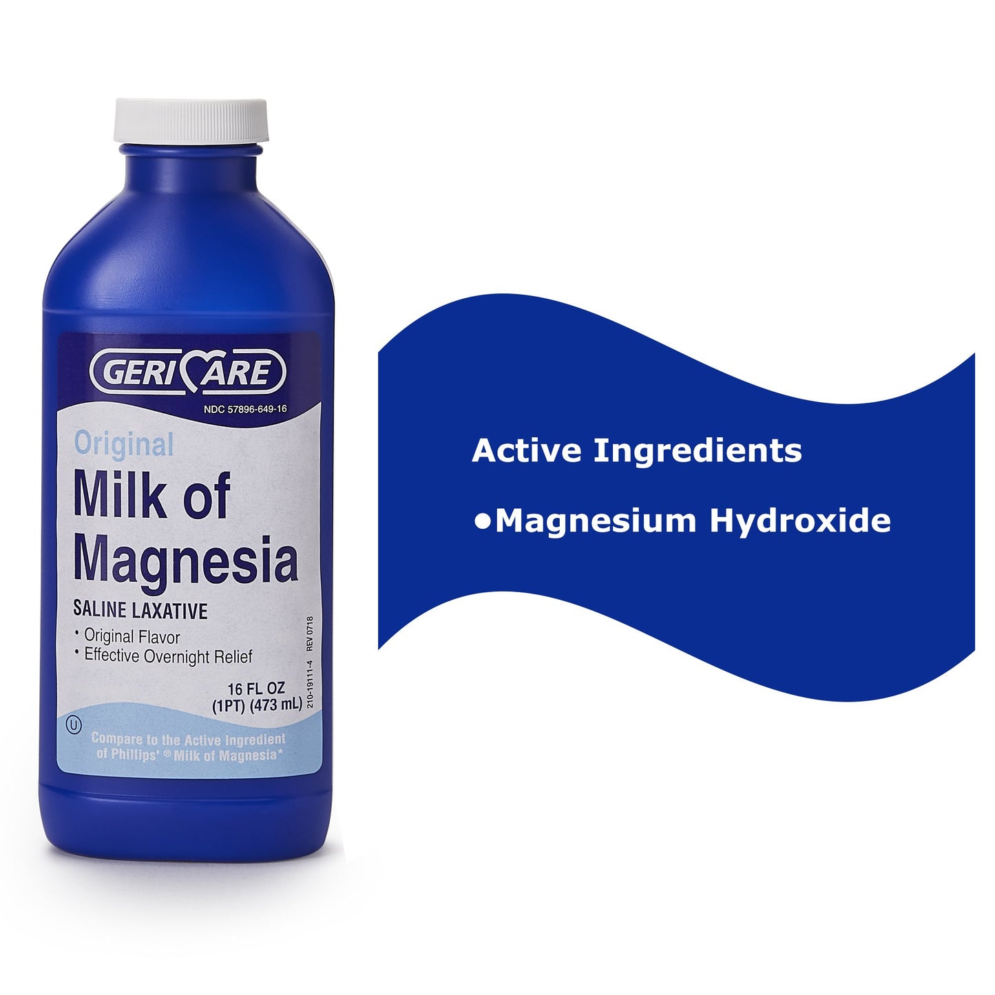 MILK OF MAGNESIA, LIQ ORIGINALFLAVOR 16OZ (12/CS)