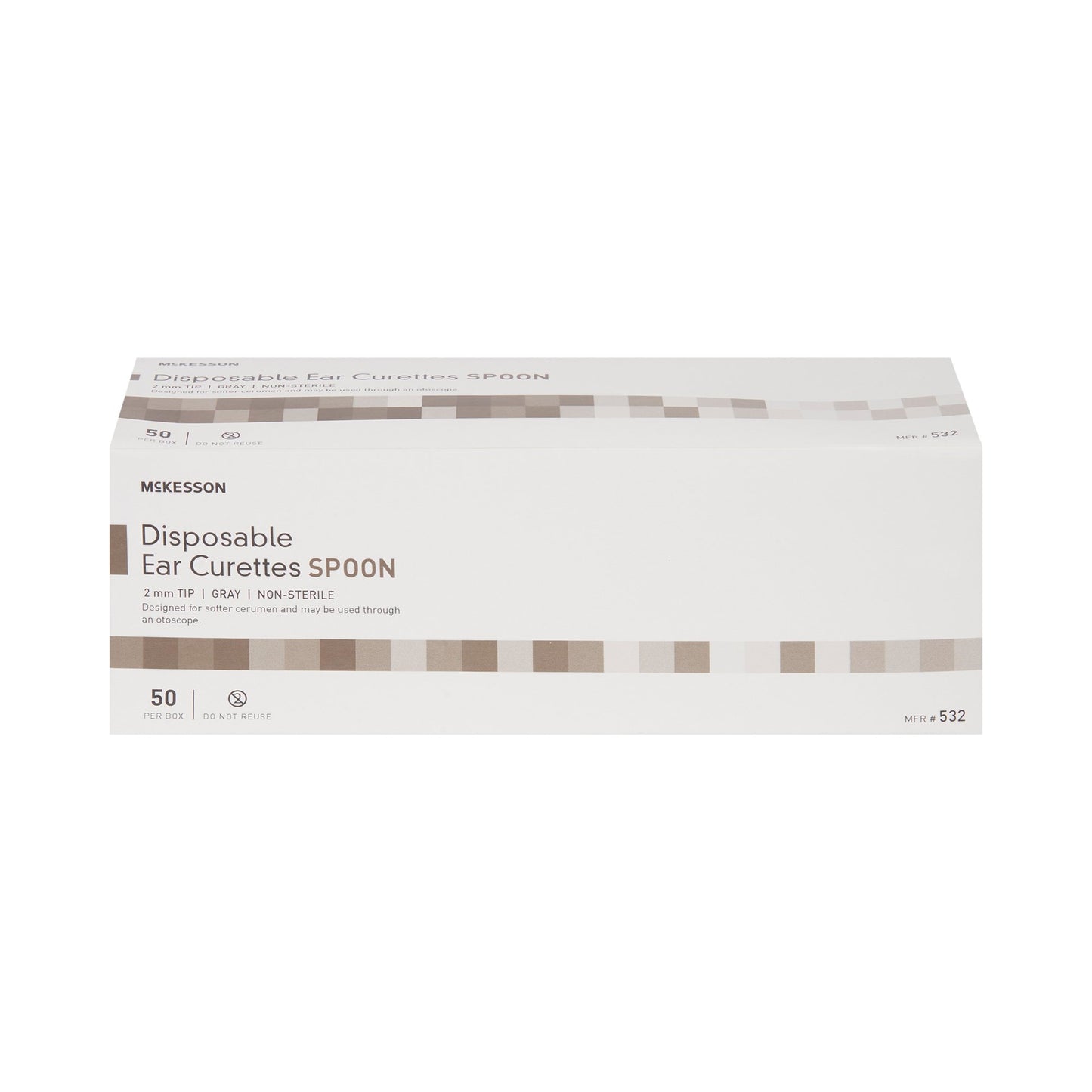 CURETTE, EAR SPOON GRY 2MM (50/BX 10BX/CS)