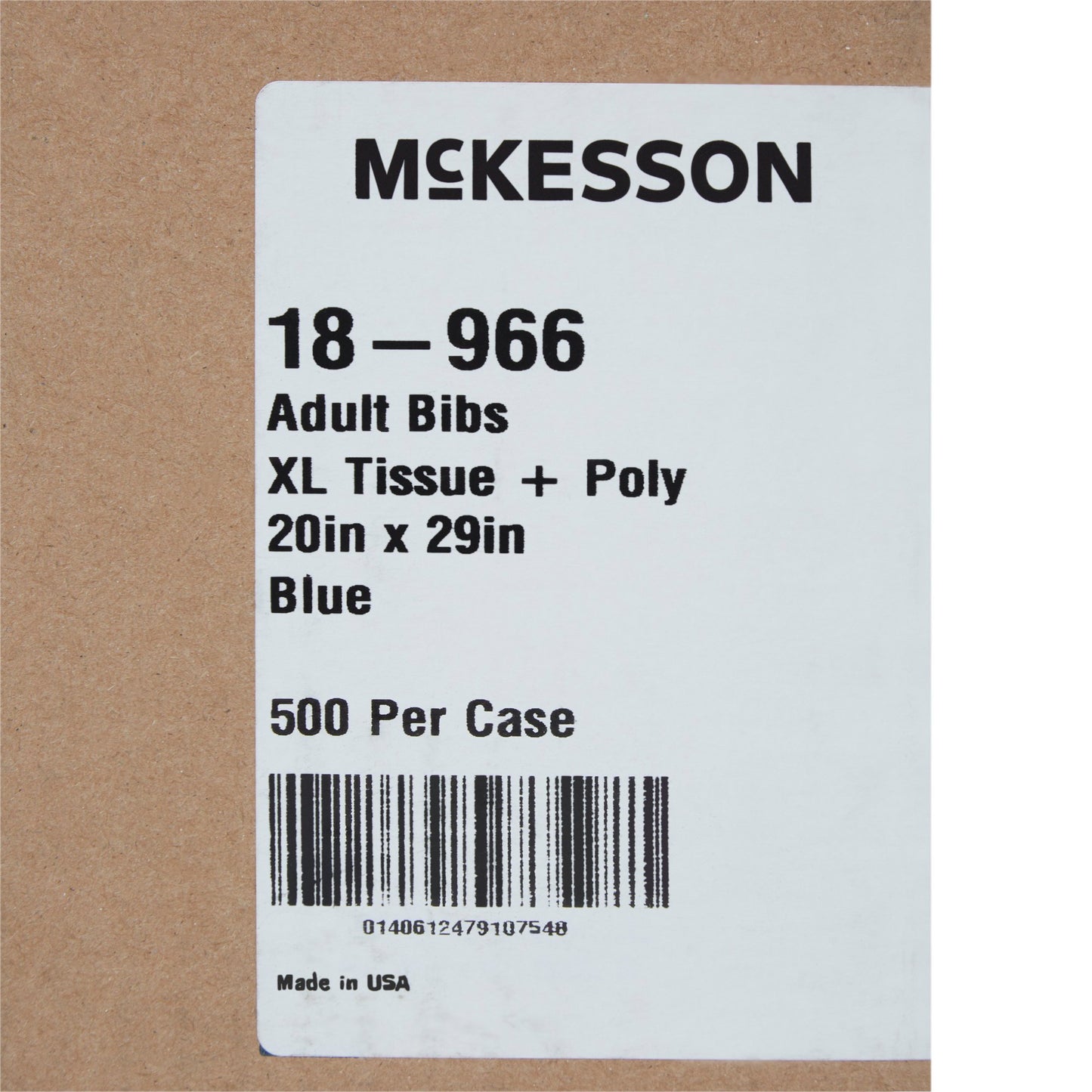 BIB, T/P BLU ADLT 20X29 (500/CS)