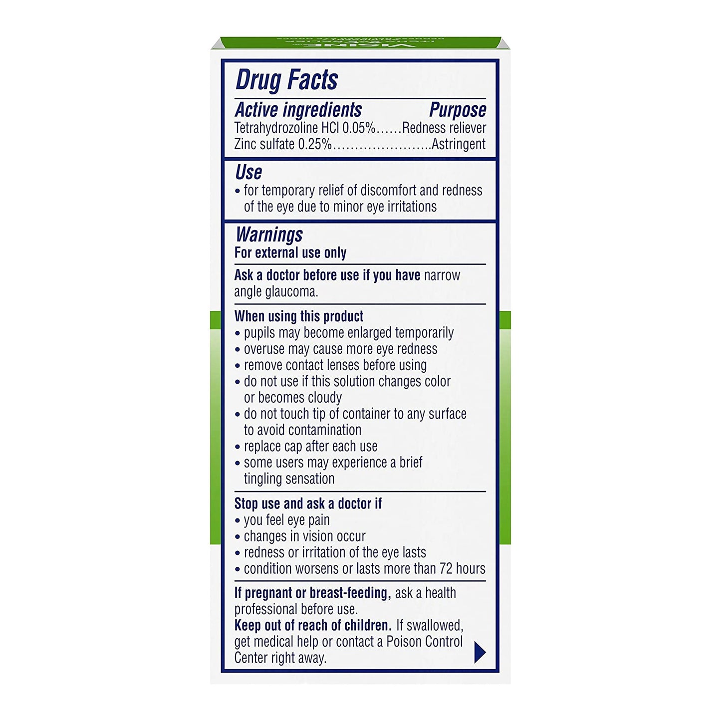 EYE DROPS, VISINE AC .5OZ (36BT/CS) J&JOTC