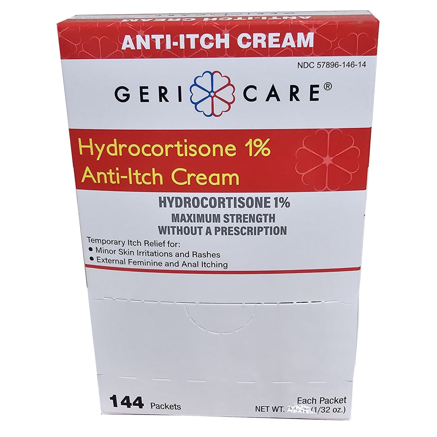 HYDROCORTISONE, CRM 1% 0.9GM (144/BX)