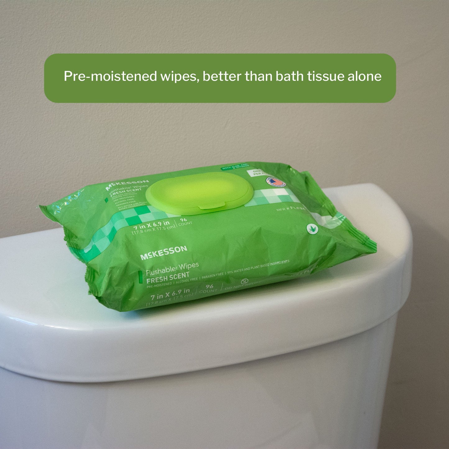 WIPE, WET FLUSHABLE SCENTED SFT PK W/LID (96/PK 6PK/CS)