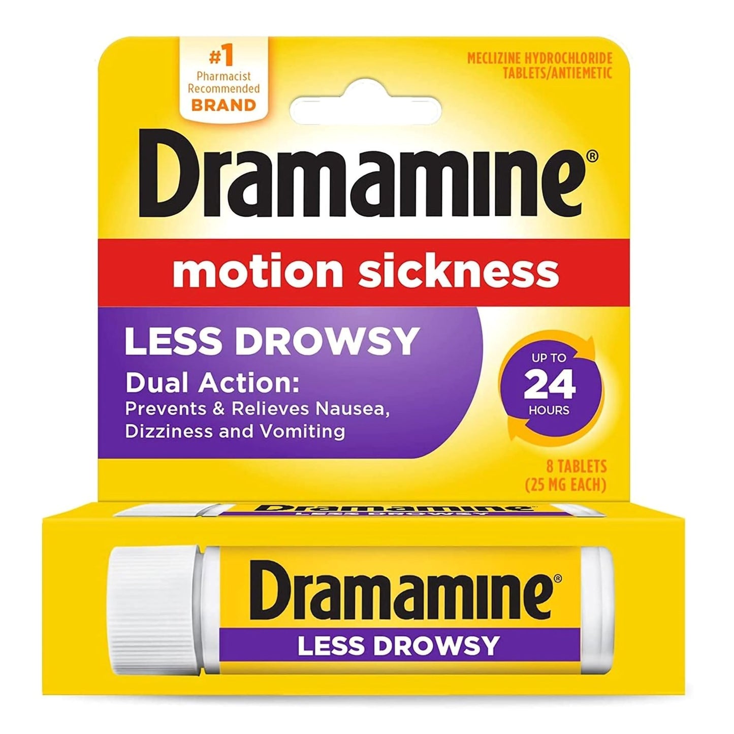 DRAMAMINE, TAB LESS DROWSY (8/BX)
