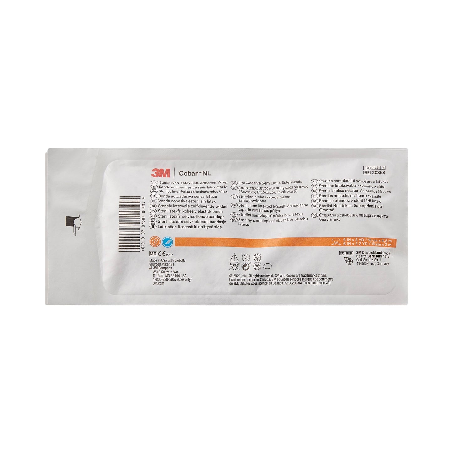 BANDAGE, COBAN LF STR 6"X5YDS (12/CS) 3M