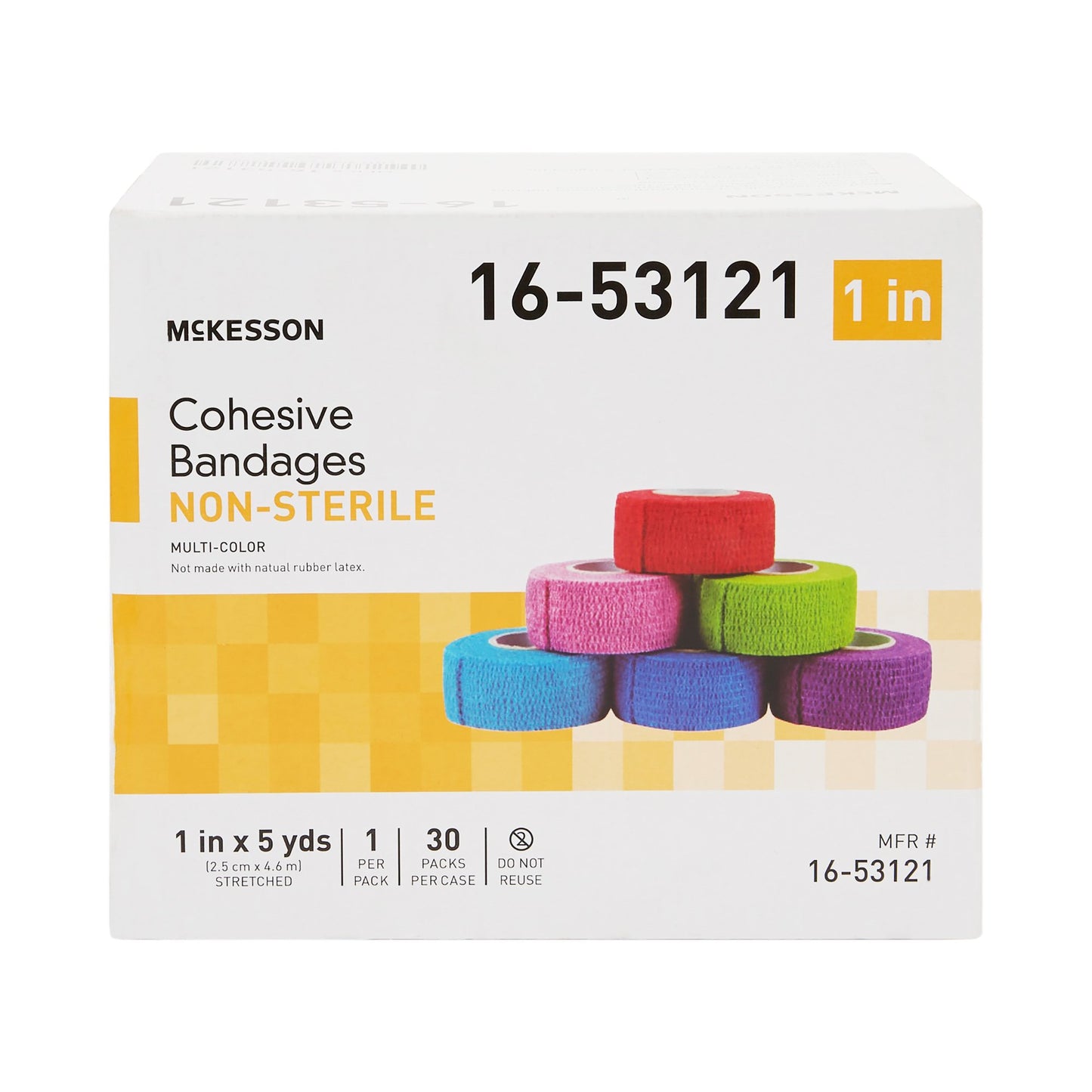 BANDAGE, COHESIVE N/S LF COLORPAK 1" (30/CS)