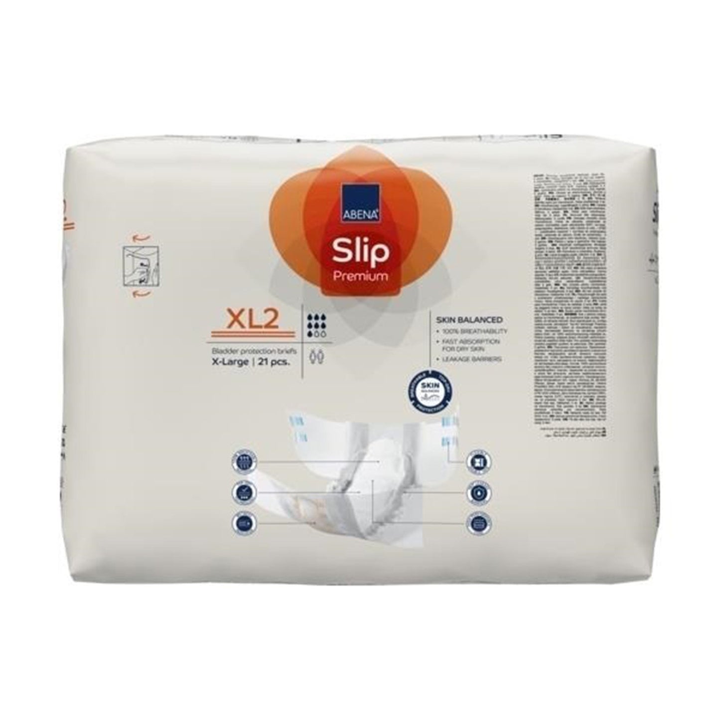 BRIEF, INCONT ABENA SLIP PREM ADLT XL2 XLG (21/PK 4PK/CS)