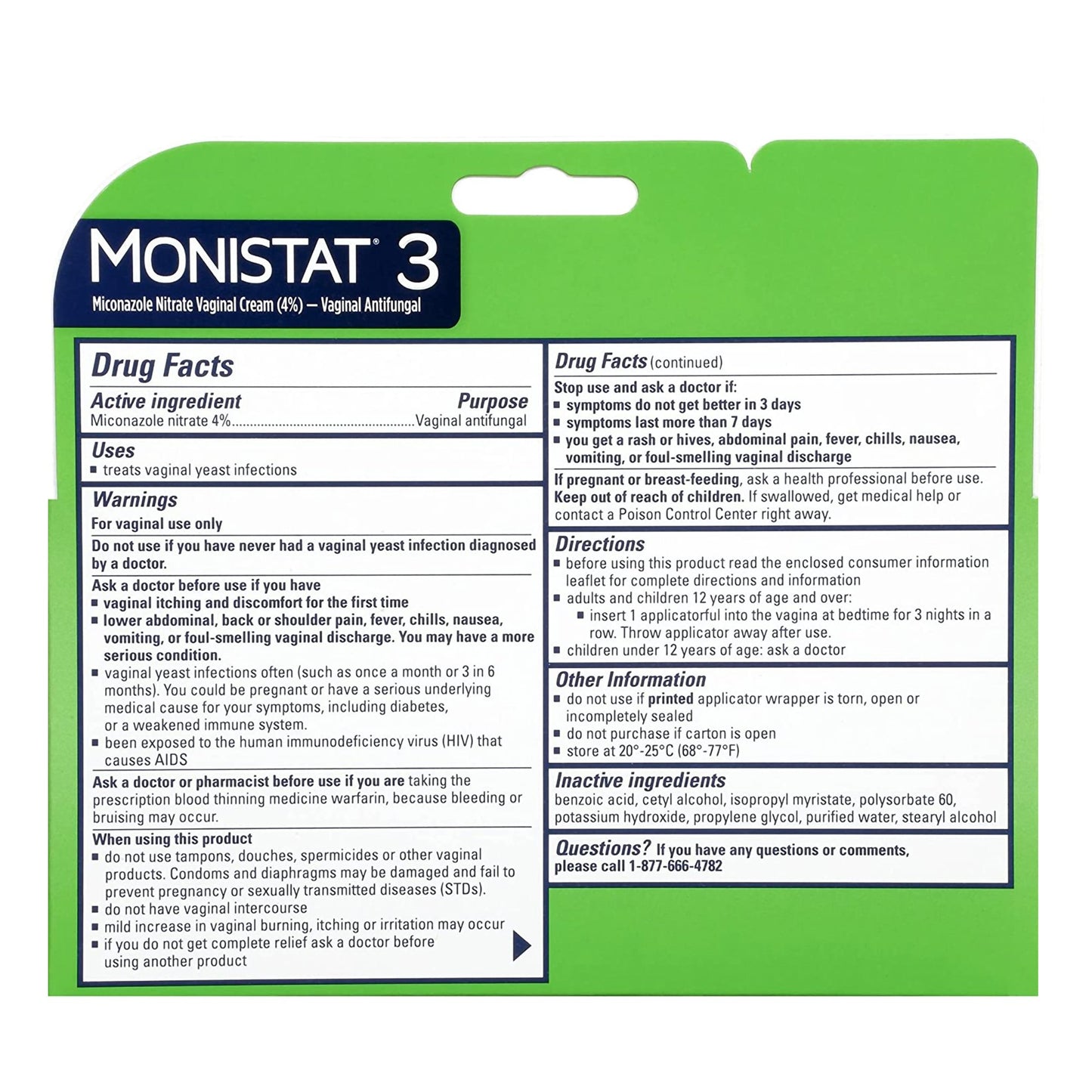MONISTAT-3, CRM 3 DAY SIMPLE PREFILL APPL (3/BX)