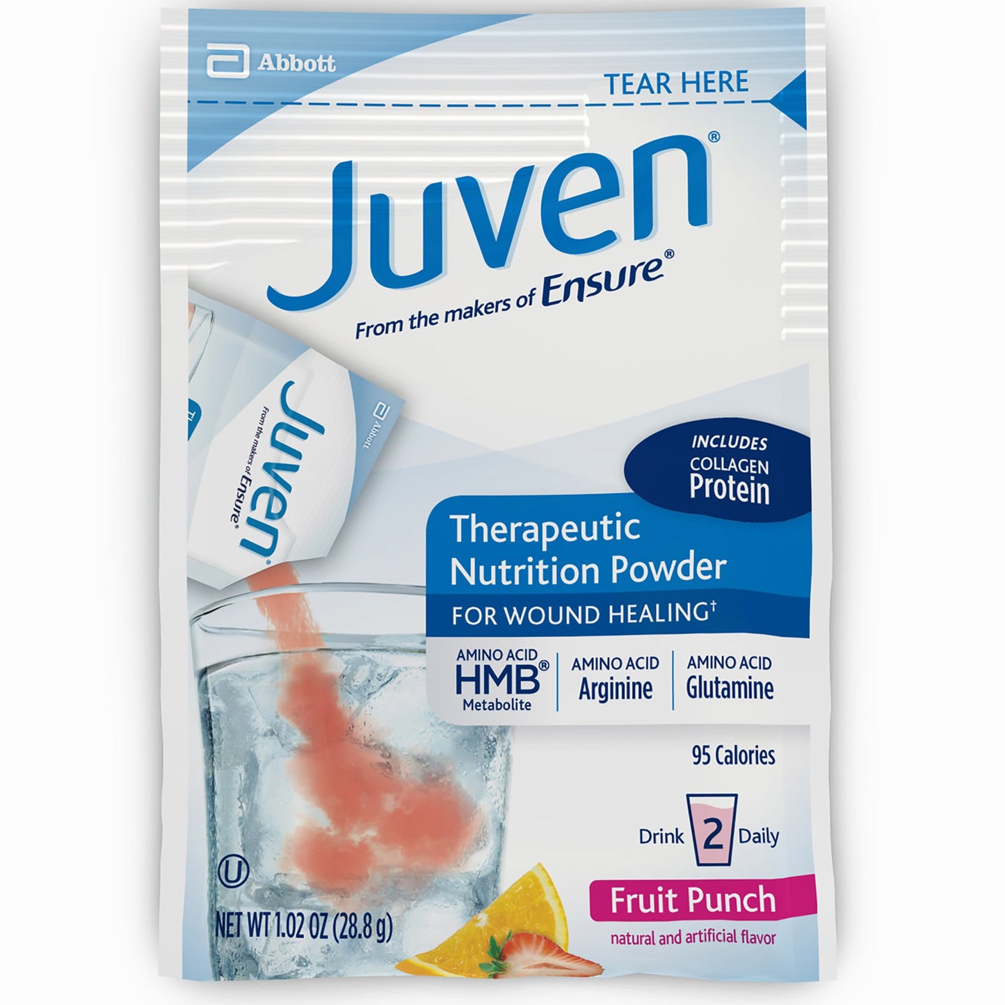 JUVEN, PDR FRUIT PUNCH 1.02OZ PKT (30/BX 6BX/CS)