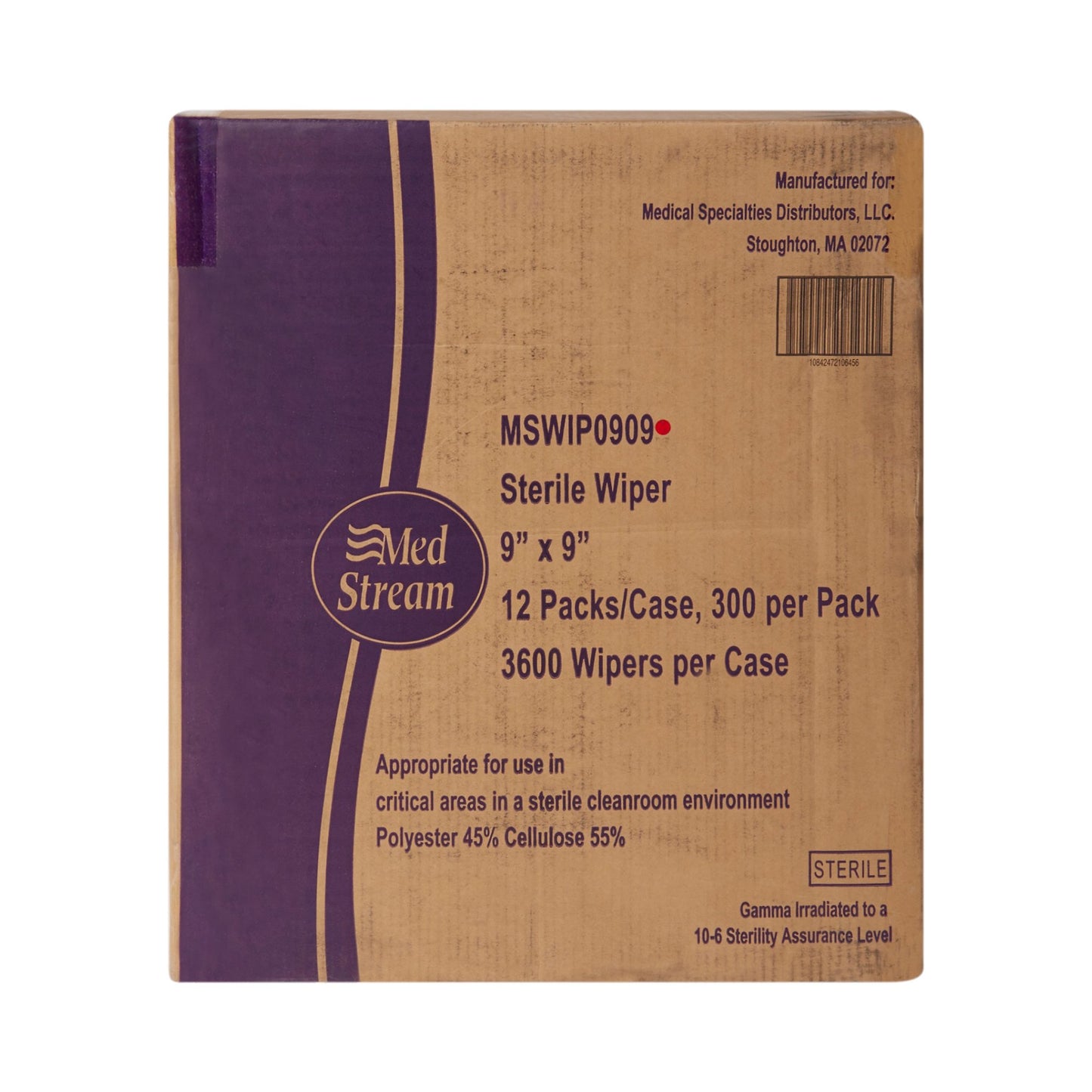 WIPE, DRY SURFACE LINT FREE STR 9"X9" (300/PK 12PK/CS)