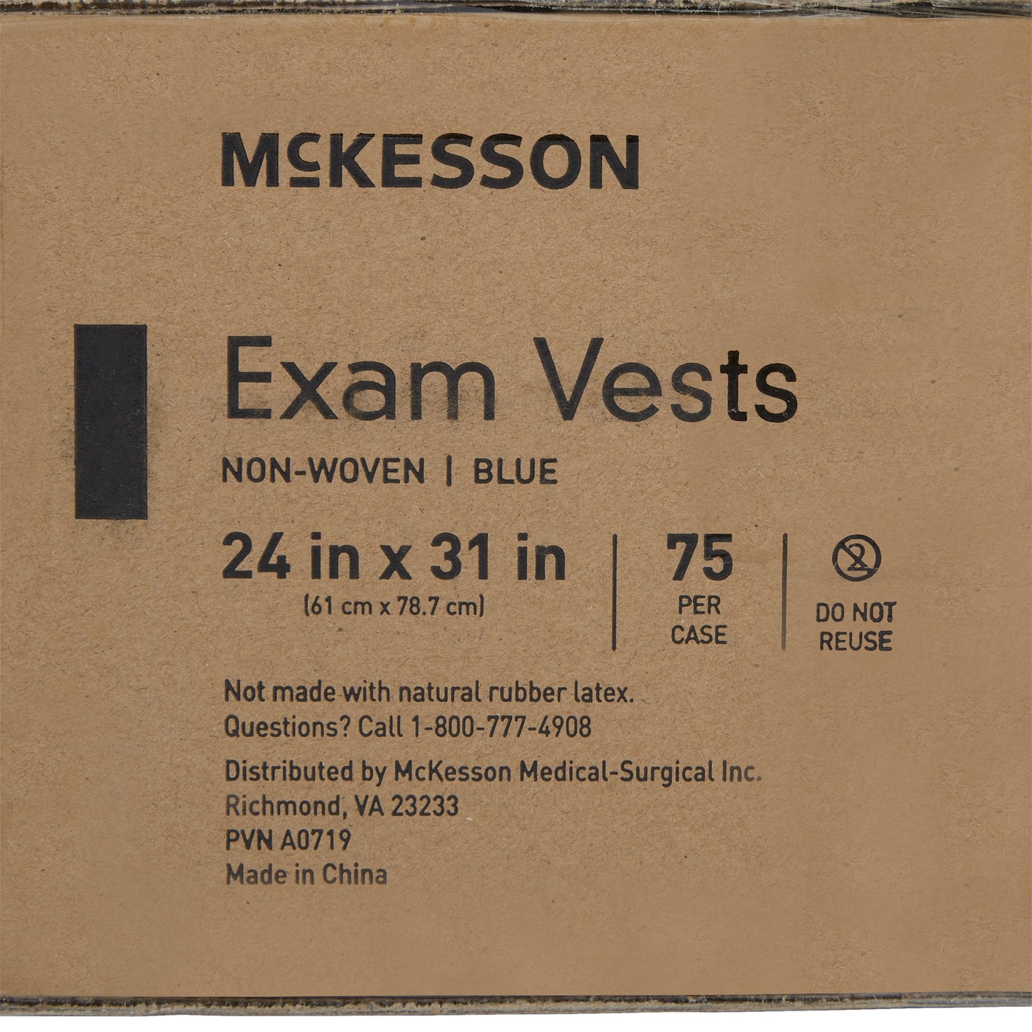 VEST, EXAM BREAST BLU 24"X31" (75/CS)