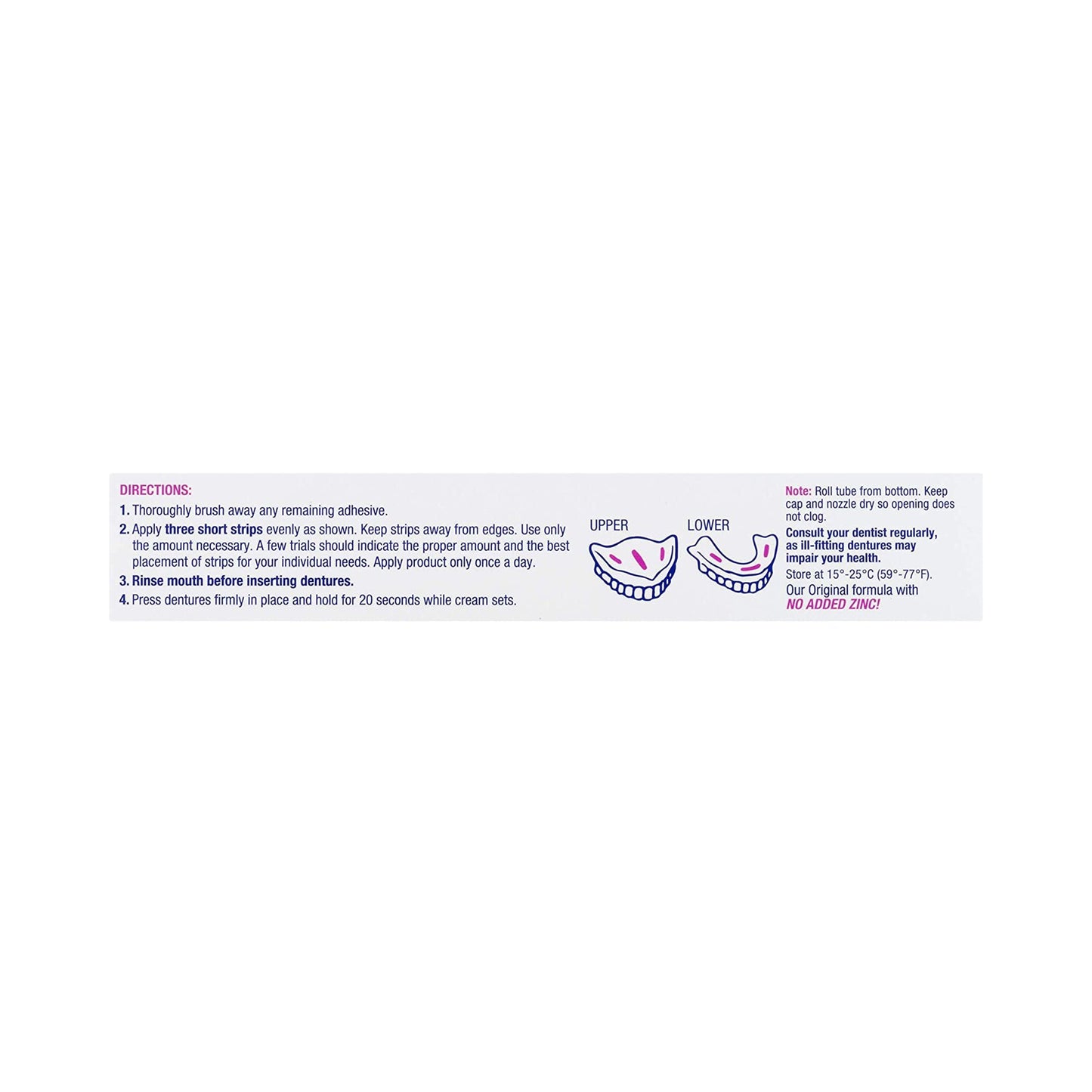 EFFERGRIP, CRM DENTURE ADHSV 2.5OZ