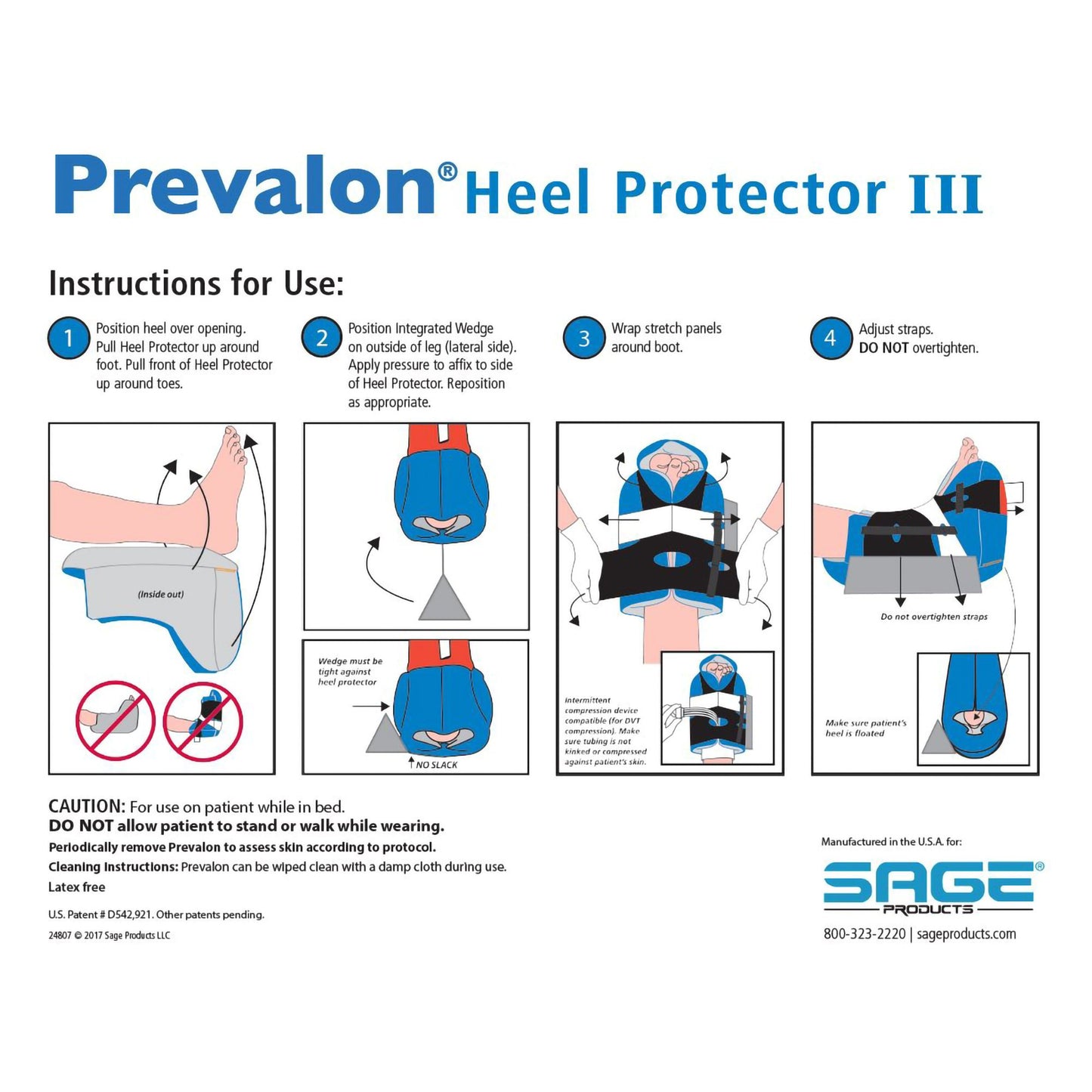 WEDGE, PREVALON W/STABILIZER (8/CS)