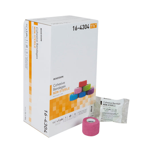 BANDAGE, COHESIVE 1.5" COLOR PK (48/CS)