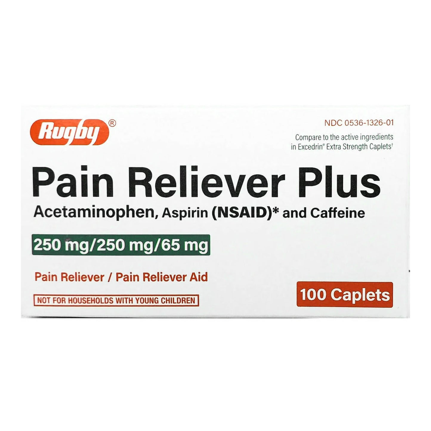 PAIN RELIEVER PLUS, TAB 250MG/250MG/65MG (100/BT)