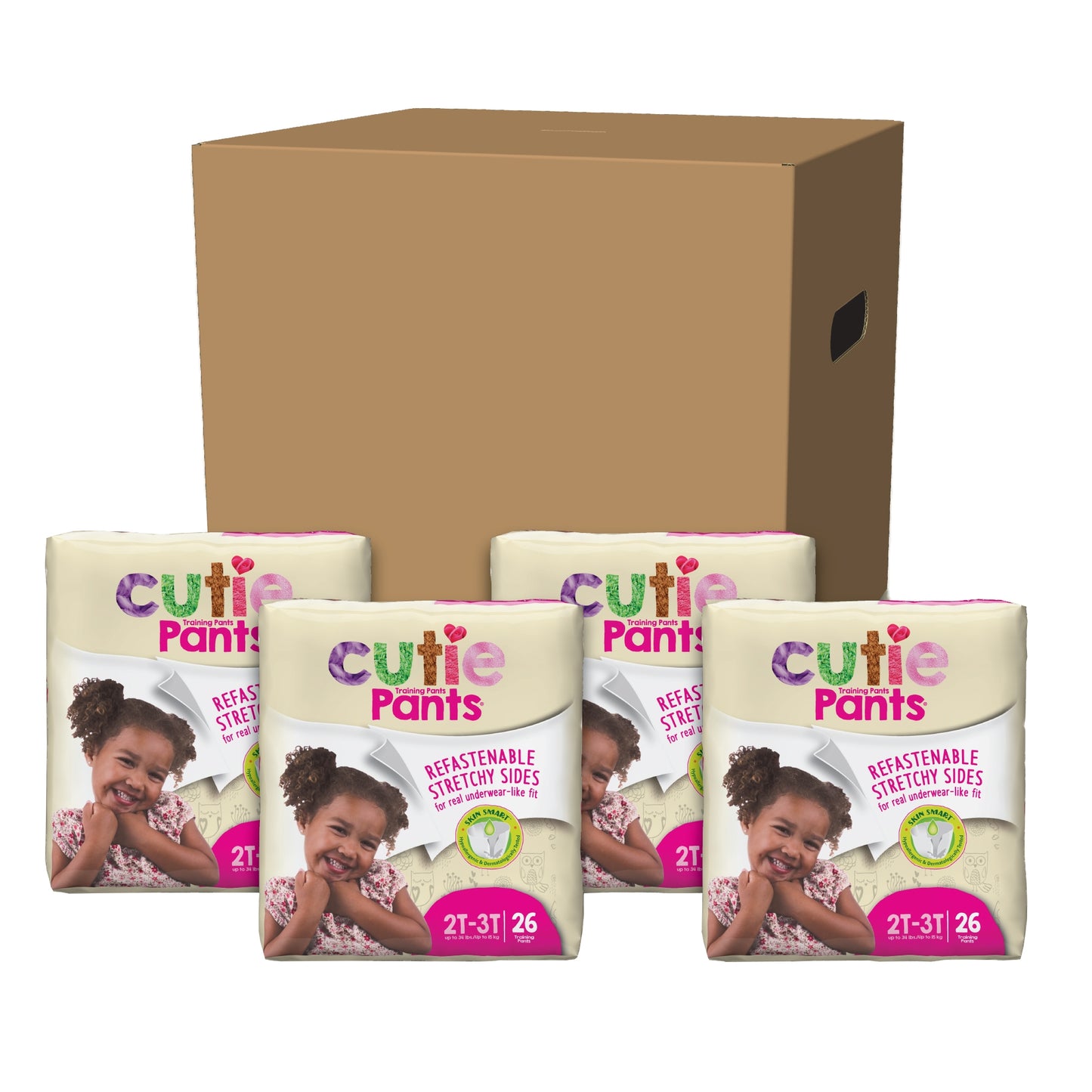 PANTS, TRAINING CUTIE GIRLS 2T-3T (26/BG 4BG/CS)