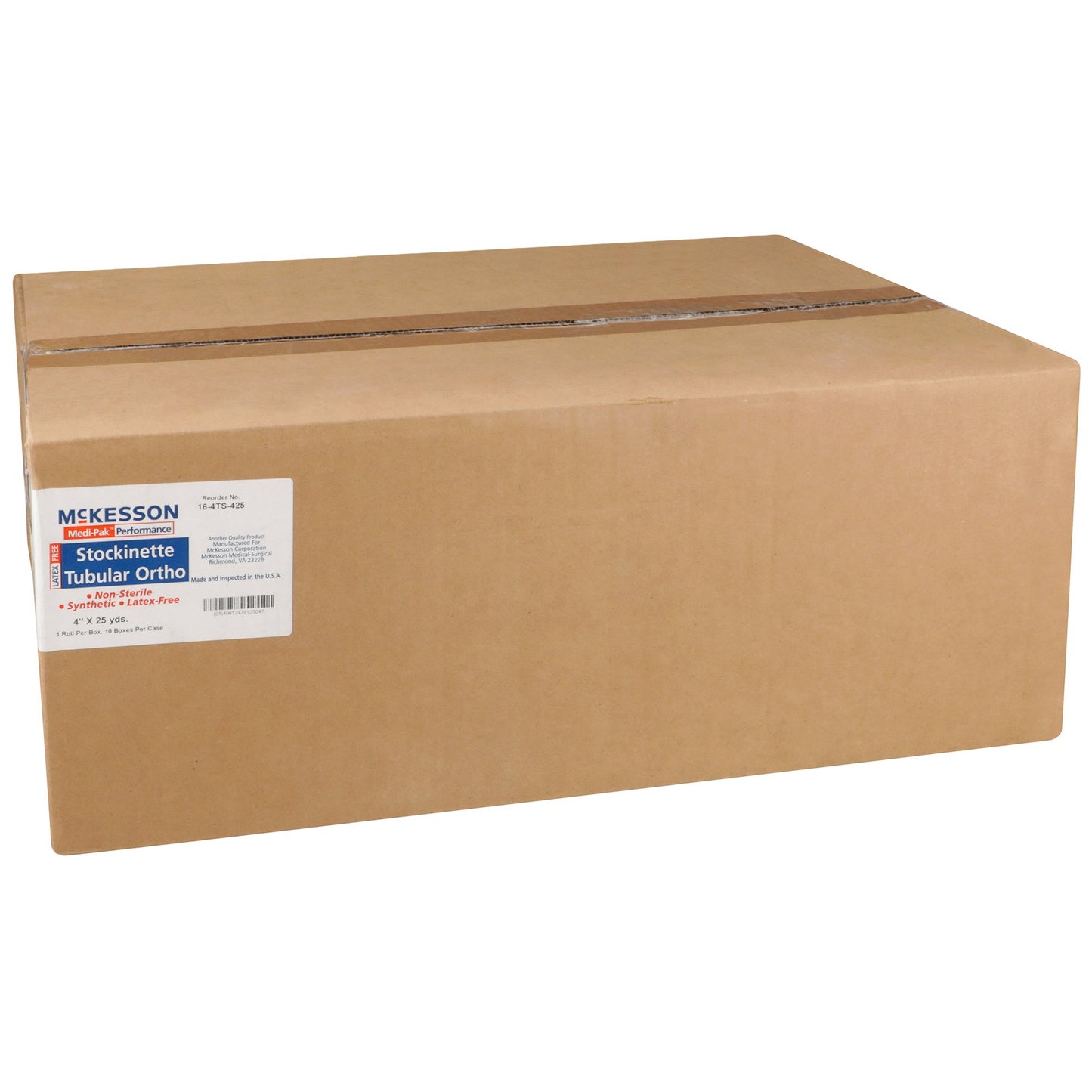 STOCKINETTE, TUBE POLY 4"X25YD(10RL/CS)