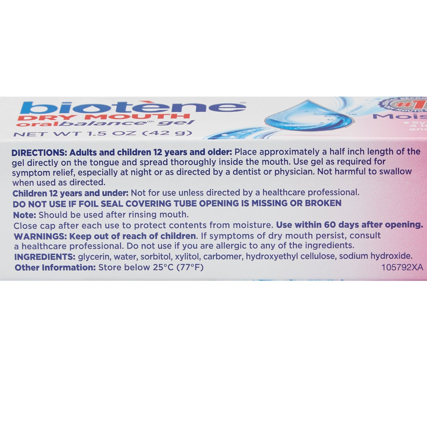 ORAL BALANCE, BIOTENE GEL 1.5OZ