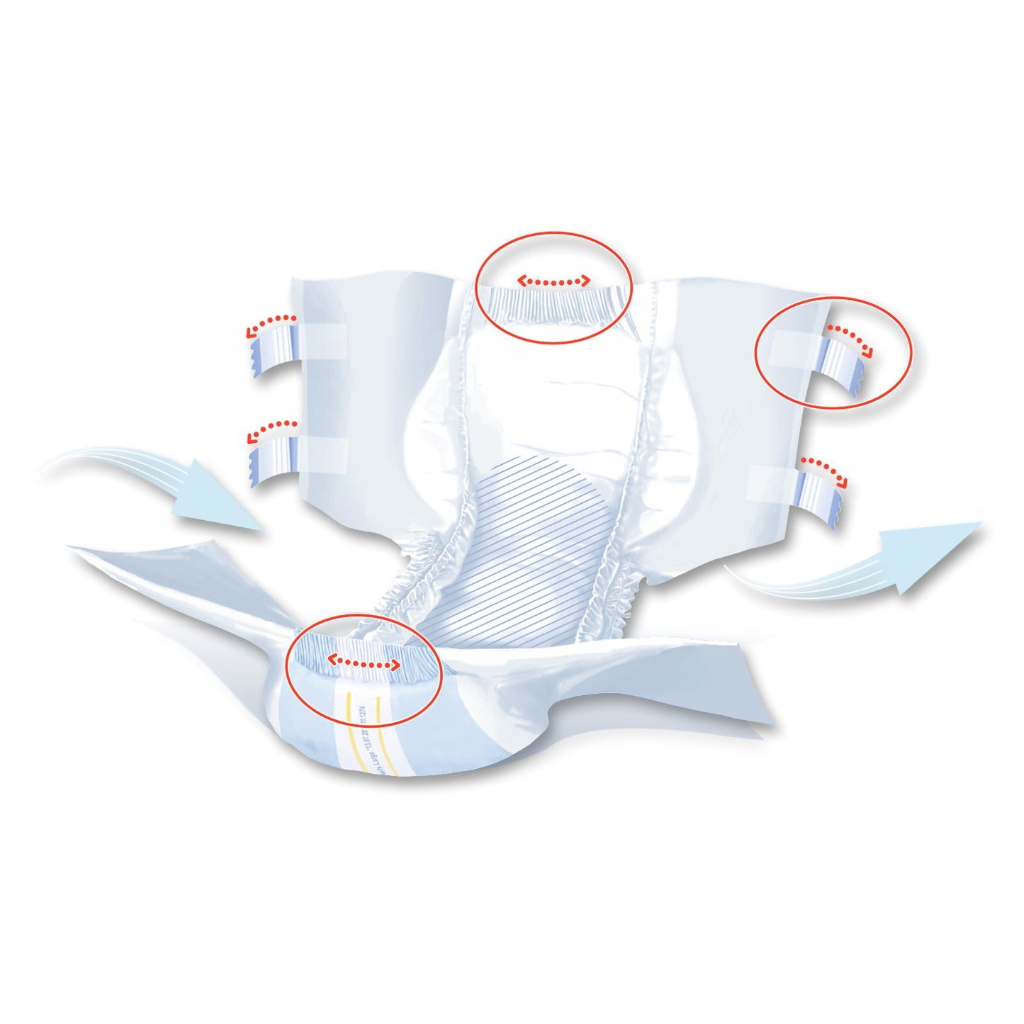 BRIEF, INCONT SENI SUPER PLUS LG 45-59" (25/PK 3PK/CS)