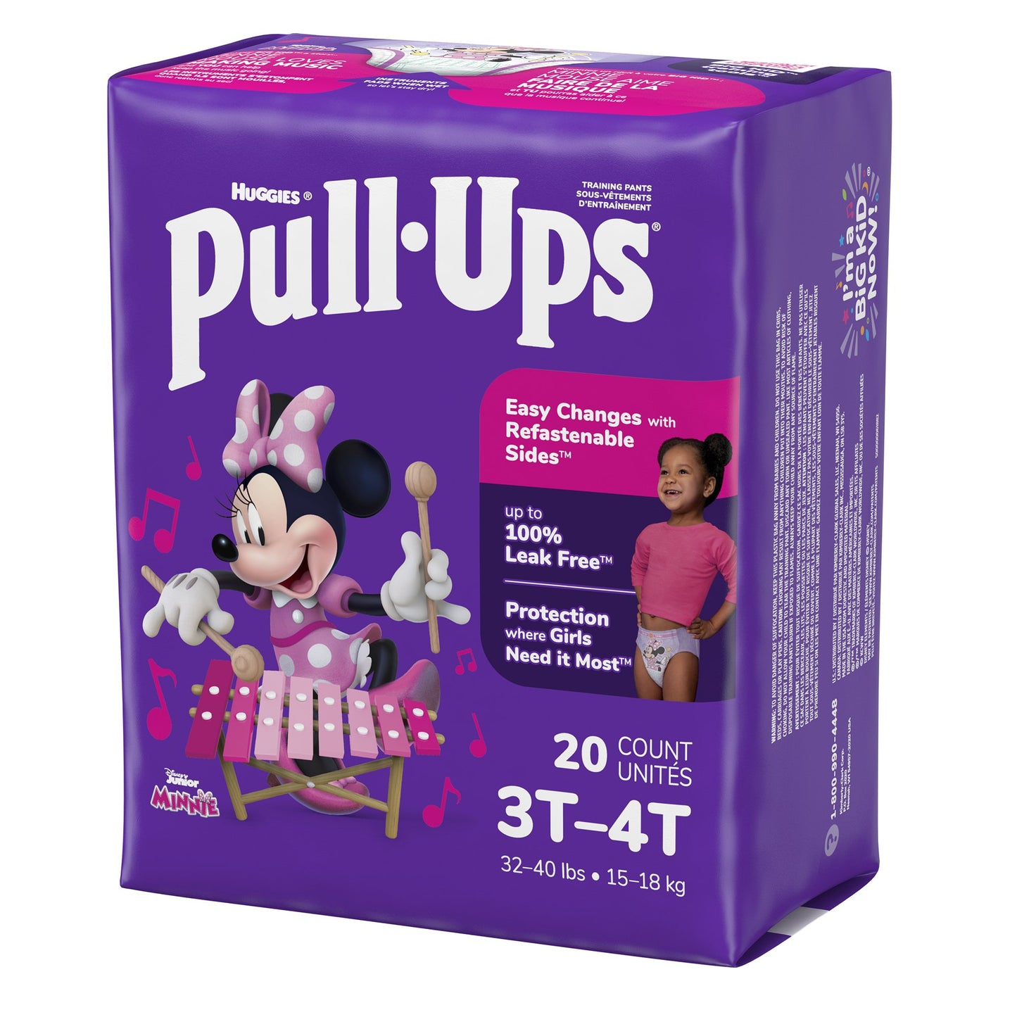 PANTS, TRAINING PULL-UPS LEARNING DESIGN GIRL 3T-4T (20/PK 4