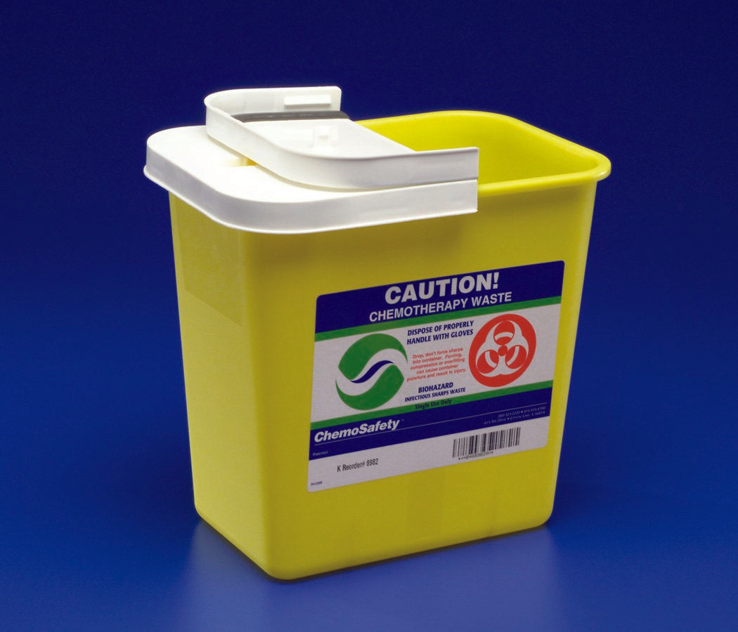 CONTAINER, SHARPS CHEMO YLW 18GL (5/CS)