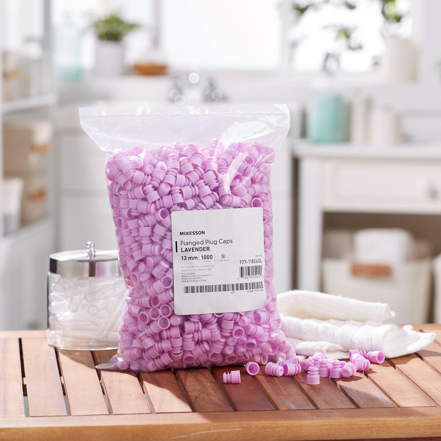 CAP, VAC TUBE LAV 13MM (1000/BG 20BG/CS)