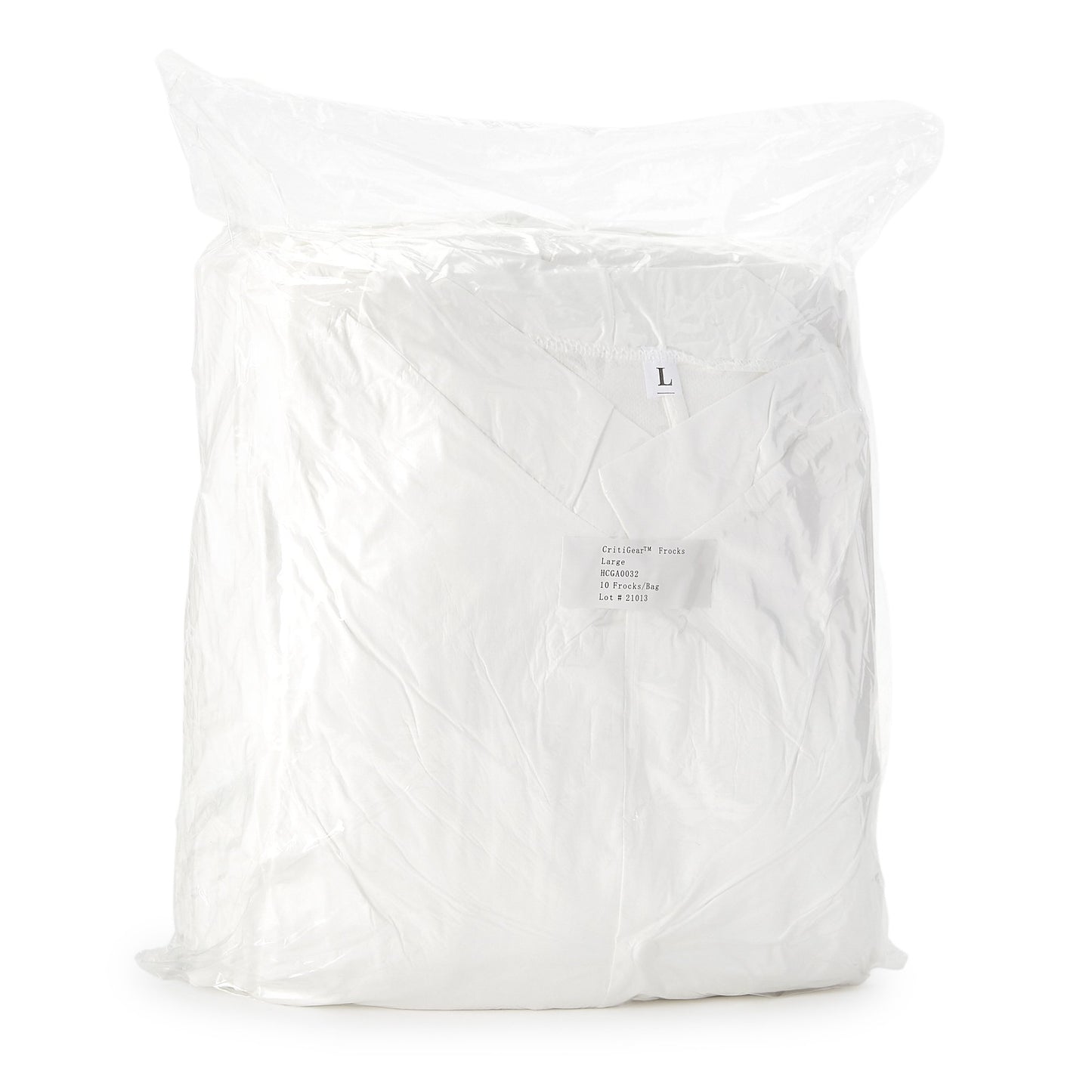 FROCK, CLEANROOM W/THUMB LOOP LG (10/BG 3BG/CS)