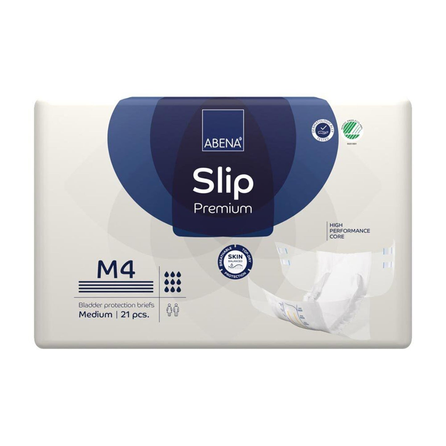 BRIEF, INCONT ABENA SLIP PREM ADLT M4 MED (21/PK 4PK/CS)