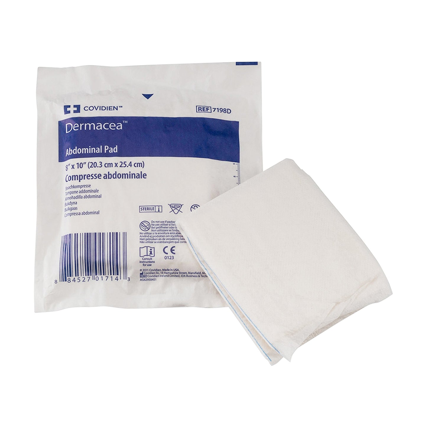 PAD, ABDN 8"X10" (18/TR 12TR/CS) KENDAL