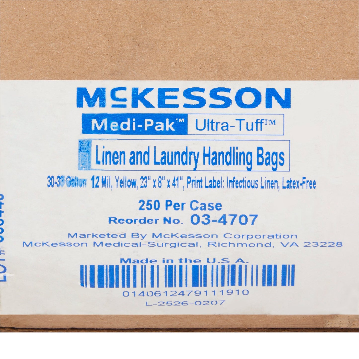 BAG, BIOHAZ YLW 23"X8"X41"(250/CS) MGM03