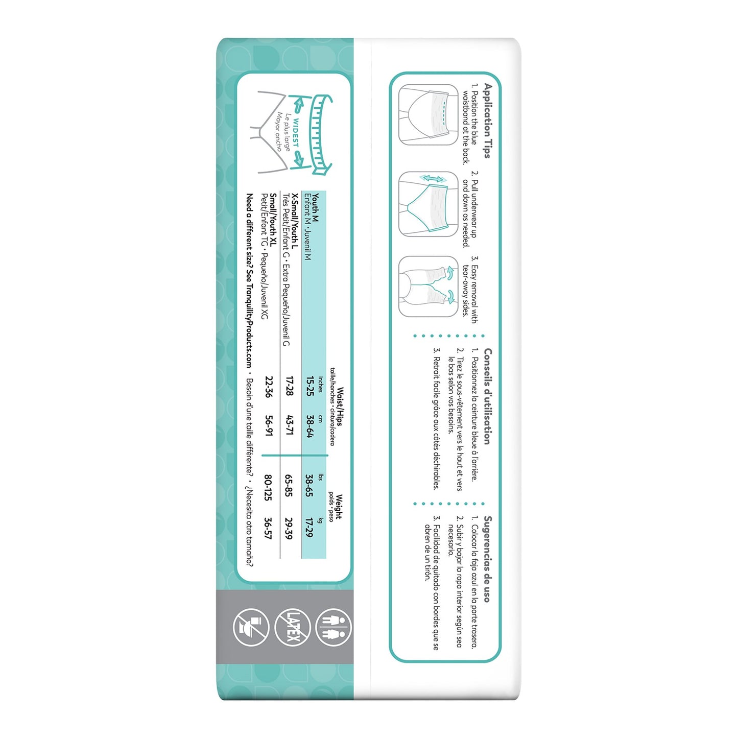 BRIEF, INCONT SELECT ABSORB DISP YTH (12/BG 8BG/CS)