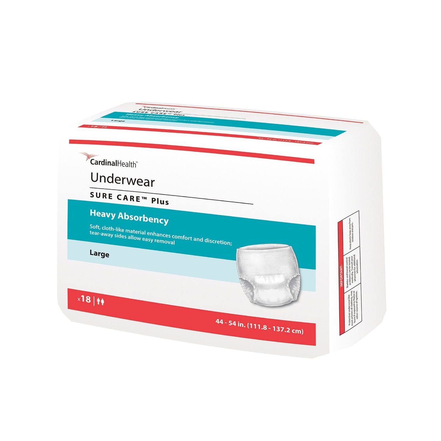 UNDERWEAR, PROTECTIVE SURECARESM/MED (20/BG 4BG/CS)