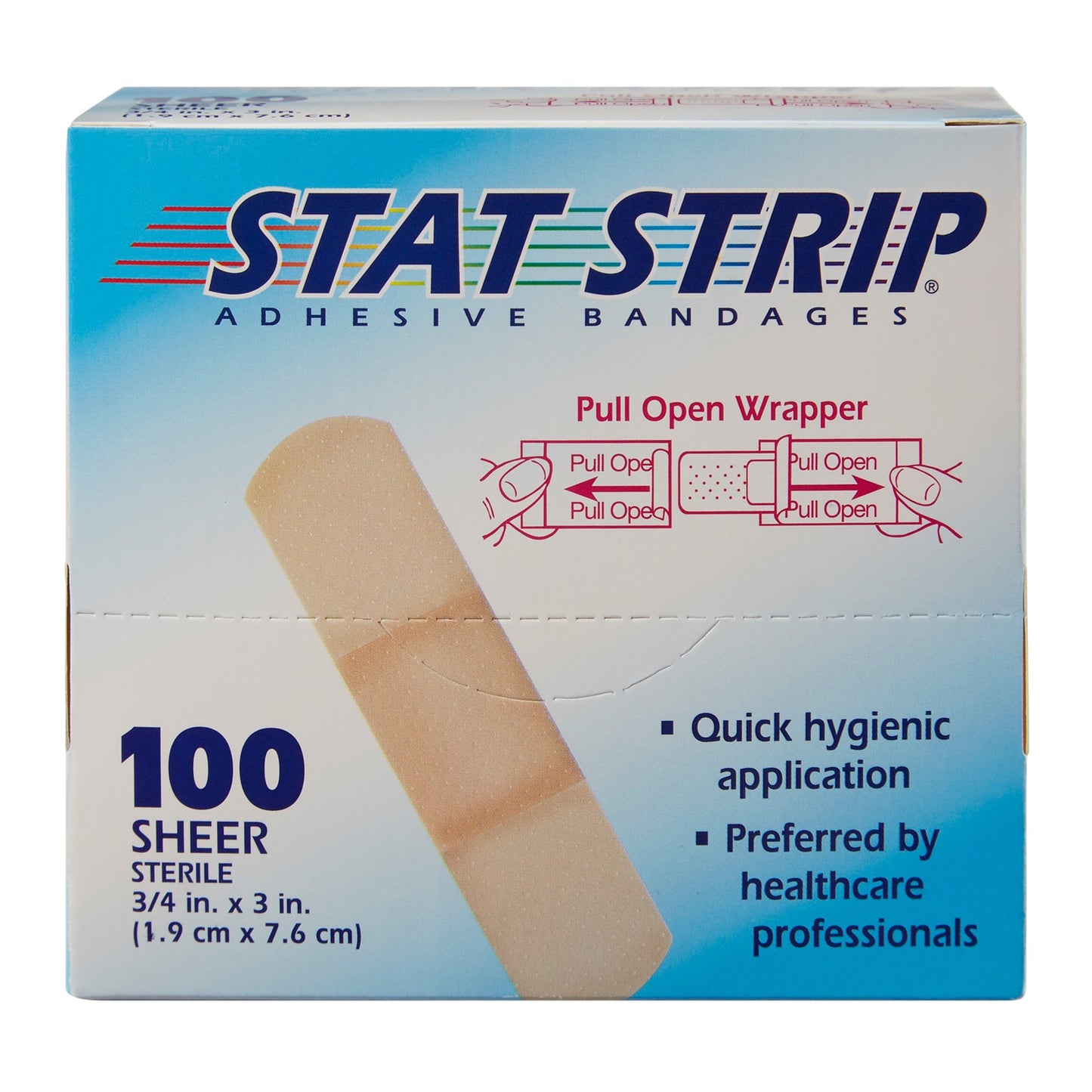 BANDAGE, ADHSV ZIP STRIP (100/BX) DERSCI