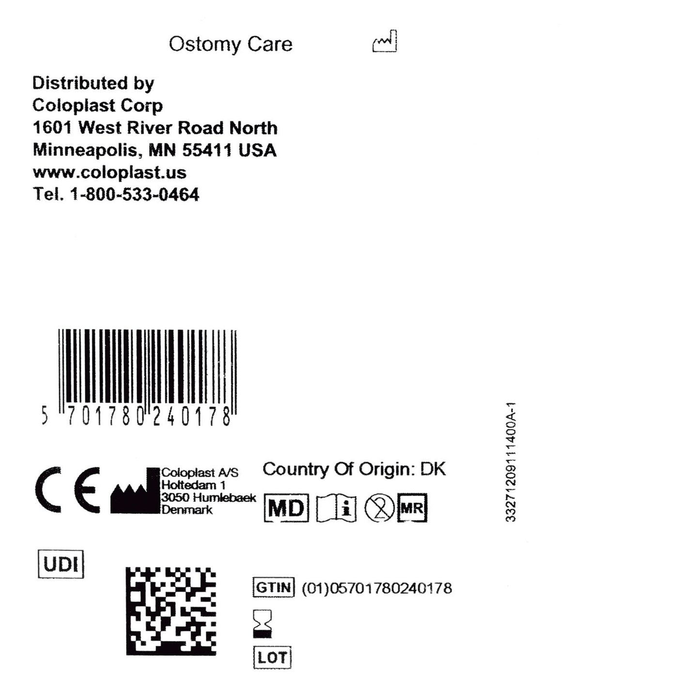 SEAL, F/OSTOMY POUCH BRAVA 1" (10/BX)