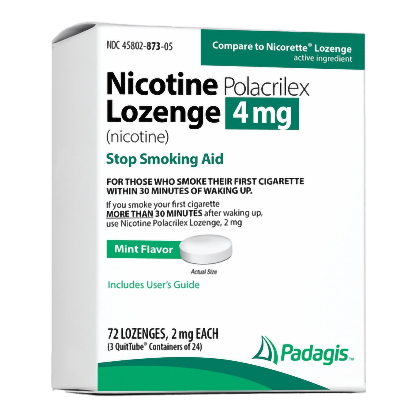 NICOTINE, LOZ 4MG MINT (72/BX)