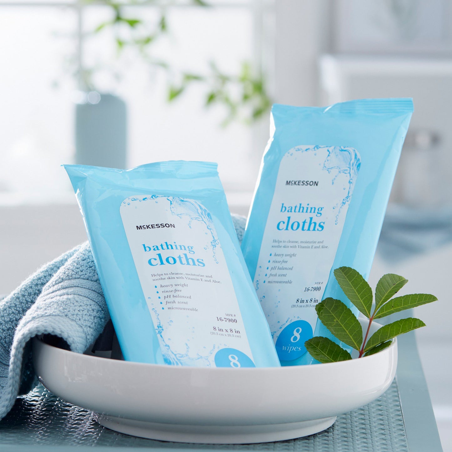 CLOTH, BATHING RINSE FREE (8EA/PK 44PK/CS)