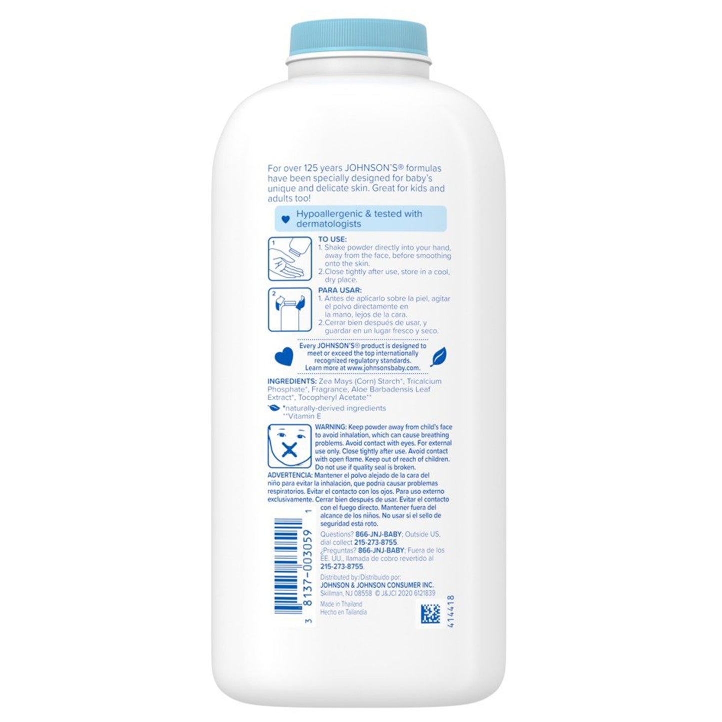 POWDER, BABY + CORN STARCH 15OZ