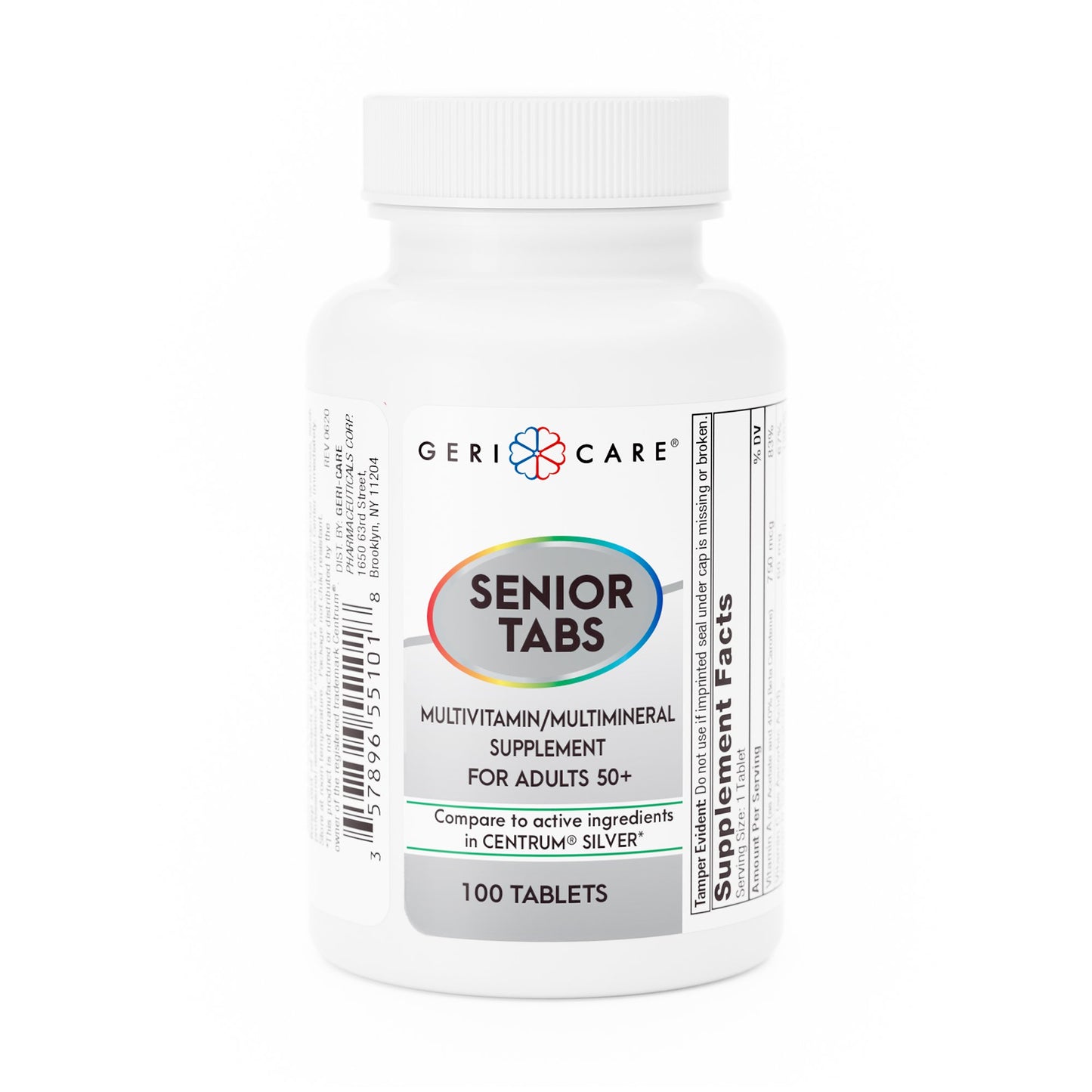 CENTRUM SR, TAB ADLT 50+ MULTIVITAMIN (100/BT 12BT/CS)