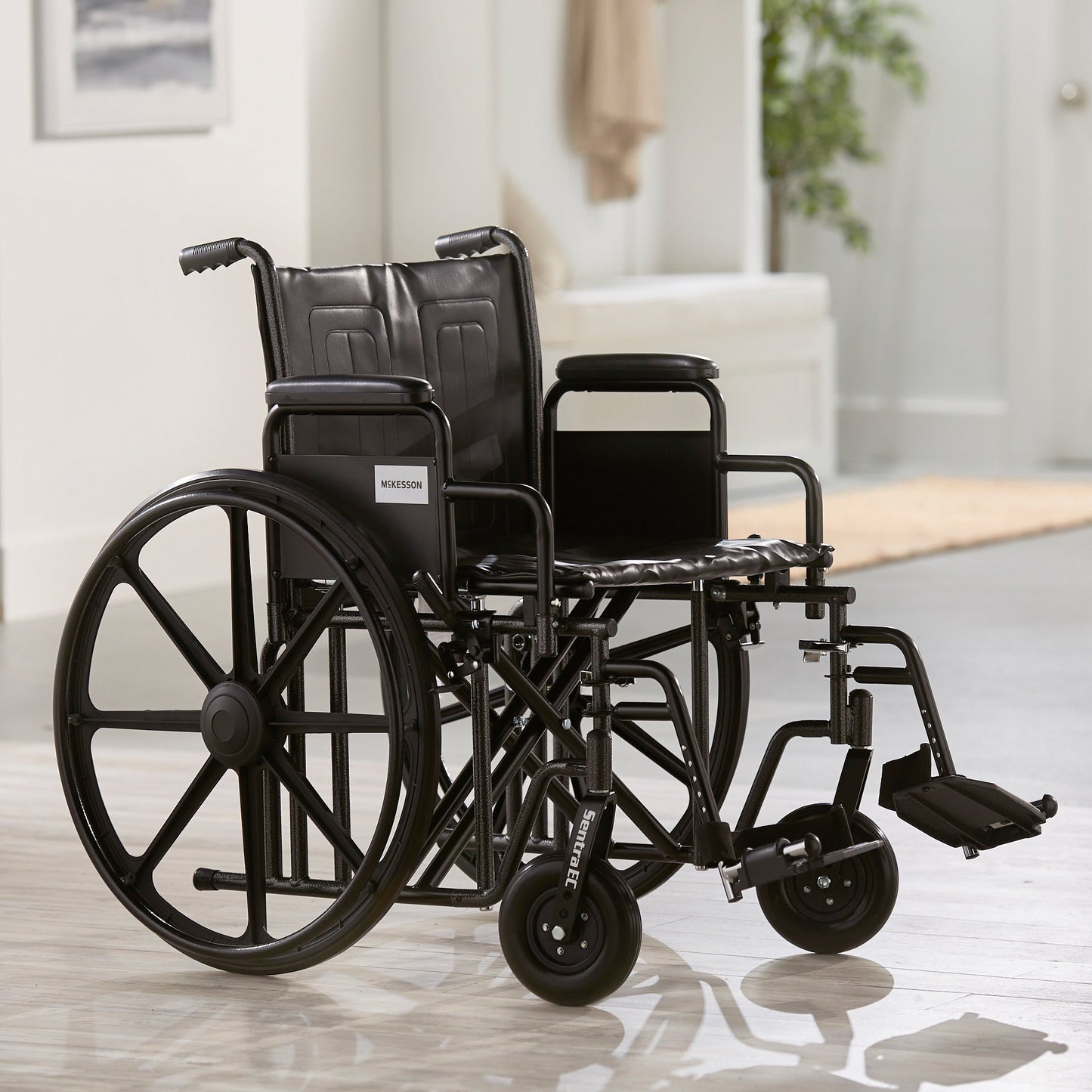 WHEELCHAIR, HD DUAL CROSS BRACE DDA SF 22" 450LBS