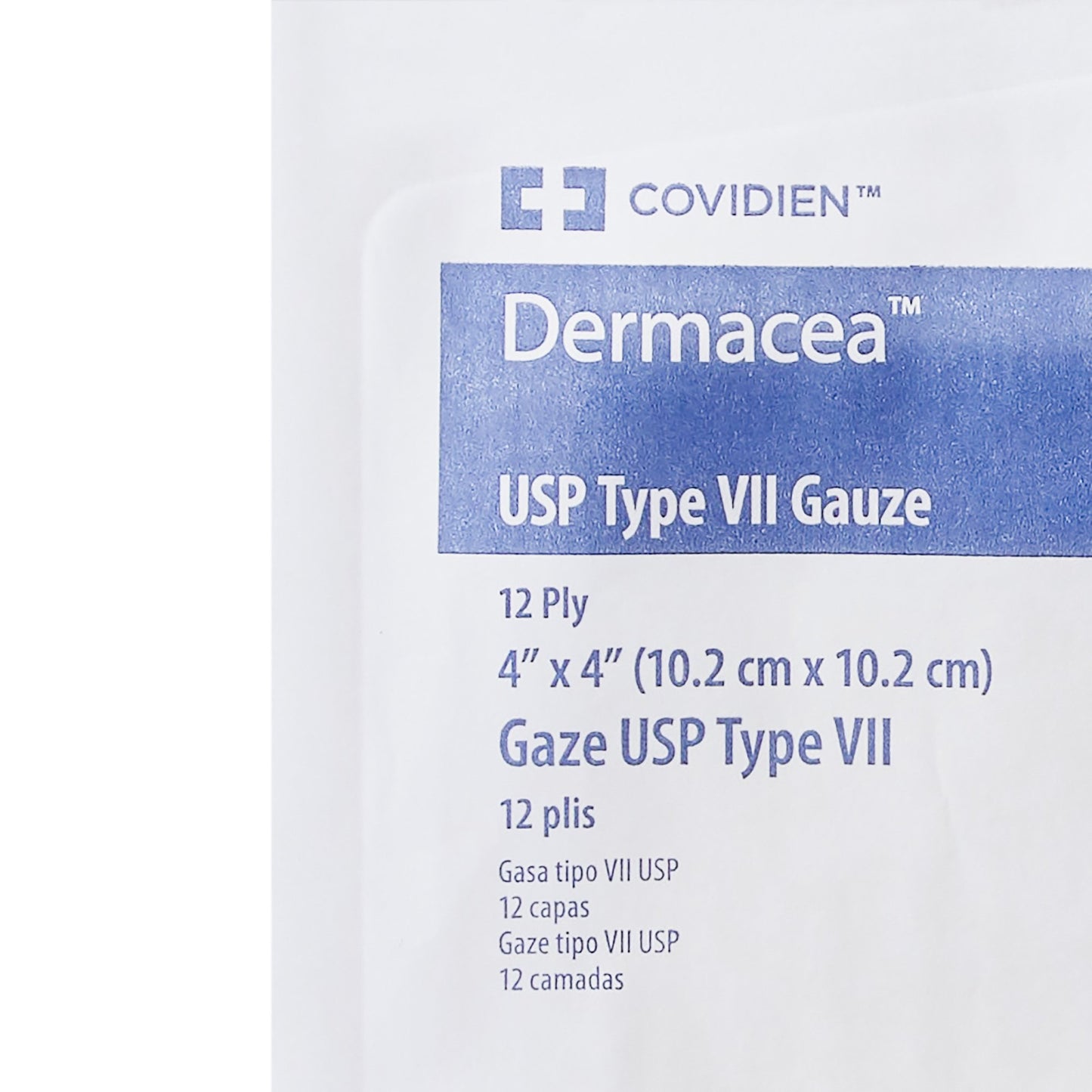 SPONGE, GAUZE DERMACEA 12PLY STR 4"X4" (10/PK 128PK/CS)