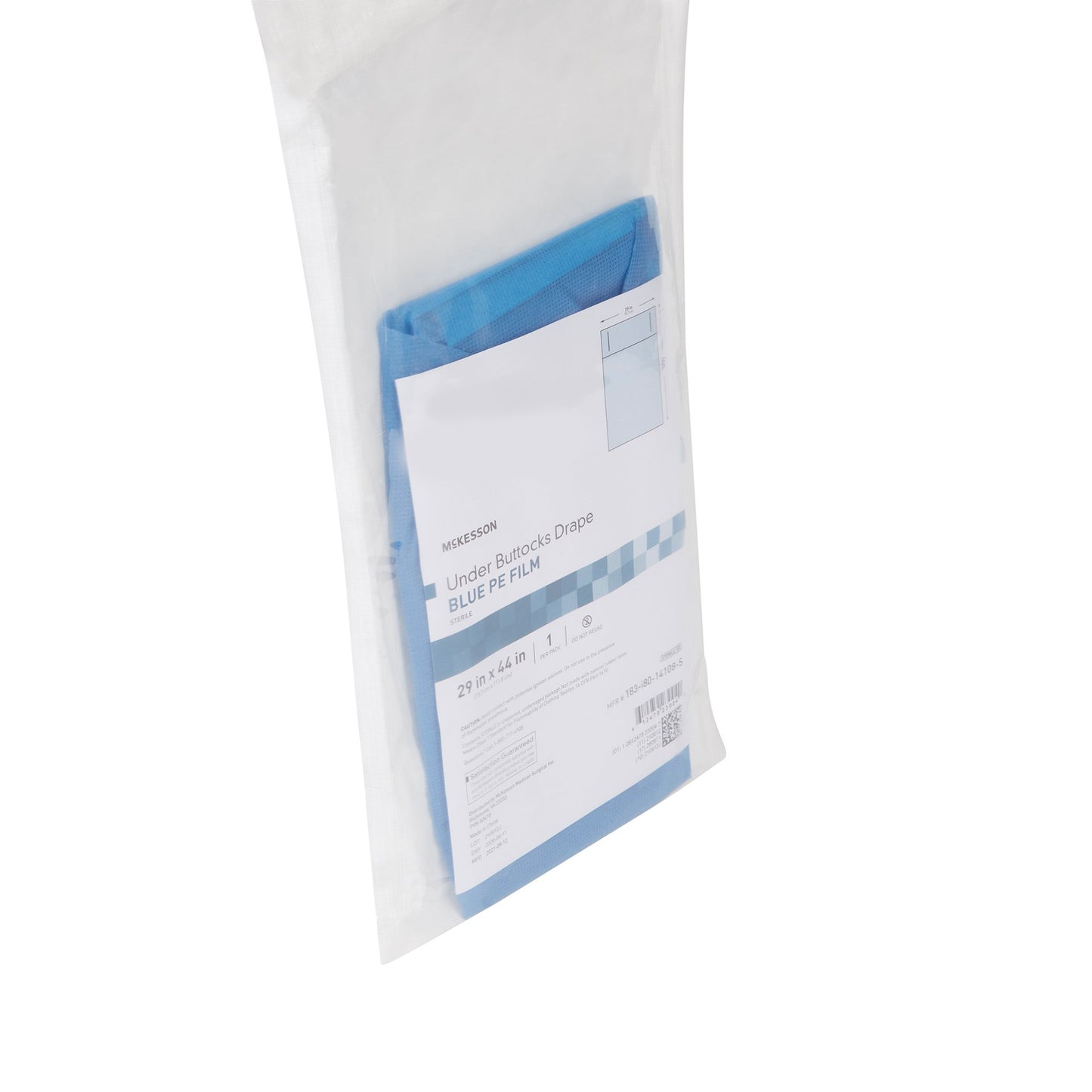 DRAPE, SURG GYN UNDER BUTTOCKSPE FILM STR 29"X44" (25/CS)