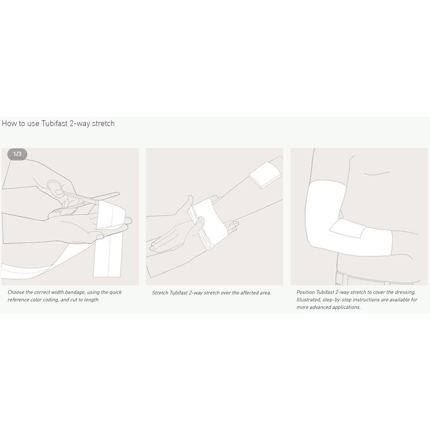 BANDAGE, TUBIFAST BLU LG 3 1/8"X33'
