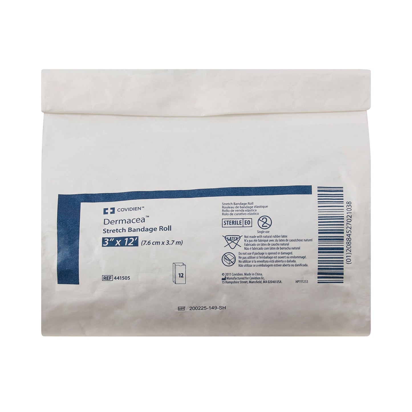 DRESSING, DERMACEA STRCH STR 3"X75" (12/BG 8BG/CS)